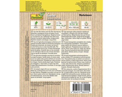 Gurkensamen der Sorte Marketmore von FloraSelf