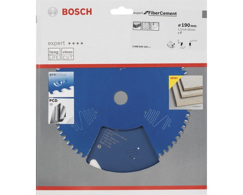 Bosch Expert FiberCement Sägeblatt, 190 Millimeter Durchmesser