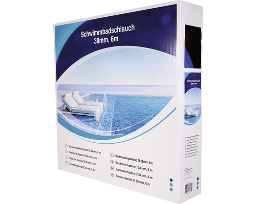 Verpackung Schwimmbadschlauch 38 Millimeter, 6 Meter