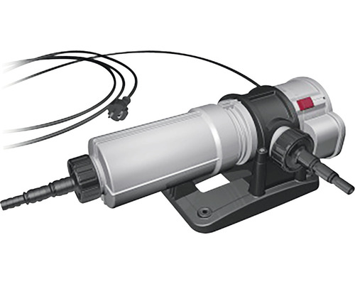 Wasserfilter für den Gartenteich mit Stromkabel