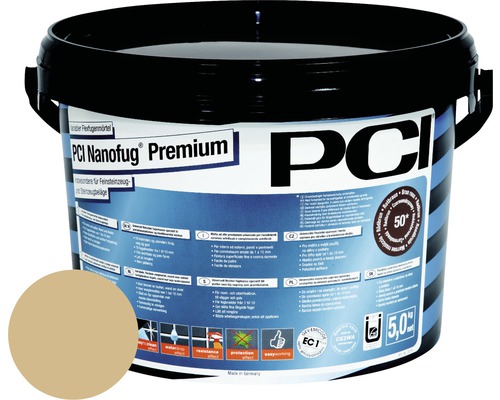 PCI Nanofug® Premium Variabler Flexfugenmörtel für alle Fliesen und Natursteine caramel 5 kg