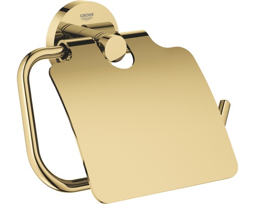 Toilettenpapierhalter GROHE Essentials mit Deckel cool sunrise poliert 40367GL1 Grohe Toilettenpapierhalter mit Abdeckung