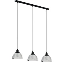 Dreiflammige Pendelleuchte mit Glasschirmen für den Innenbereich