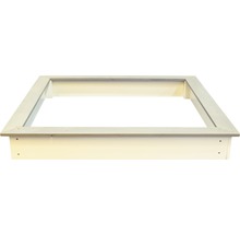 Sandkasten Sunny Sandy Holz inkl. Abdecktuch 127x127x17 cm grau