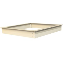 Sandkasten Sunny Sandy Holz inkl. Abdecktuch 127x127x17 cm grau