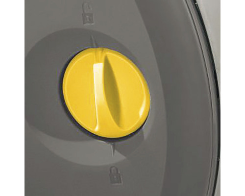 Drehverschluss mit Schloss-Symbol