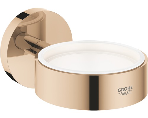 Halter GROHE Essentials für Glas, Seifenschale und Seifenspender warm sunset poliert 40369DA1