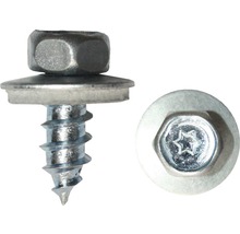 Fassadenbauschraube m. Dichtscheibe 6,5x75 mm galv. verzinkt, 100 Stück