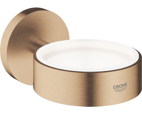 Halter GROHE Essentials für Glas, Seifenschale und Seifenspender warm sunset gebürstet 40369DL1