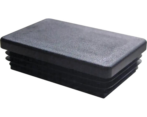 Pfostenkappe BLÄSER 6 x 4 cm schwarz Rechteckiger Rohrabschluss aus Kunststoff