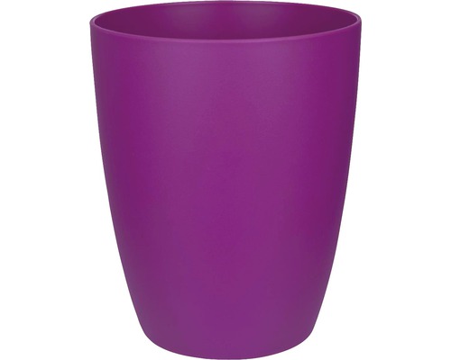 Lila Blumentopf aus Kunststoff