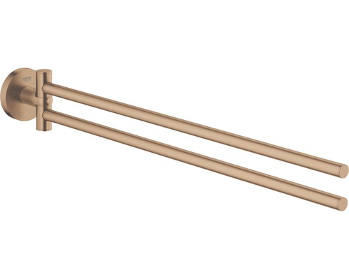 Handtuchhalter doppelt GROHE Essentials schwenkbar warm sunset gebürstet 40371DL1 Doppelter Handtuchhalter zum Schwenken