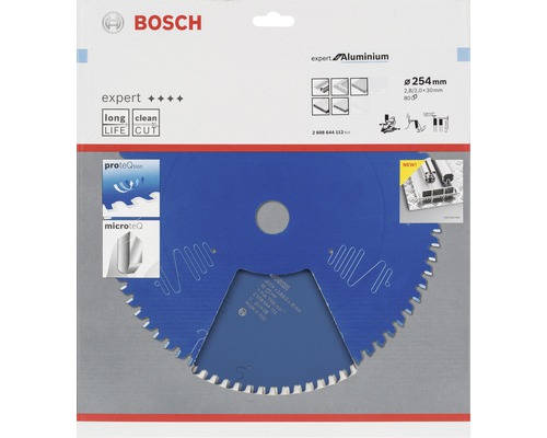 Bosch Expert Aluminium Kreissägeblatt mit 254 Millimeter Durchmesser