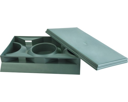 Regenwasserversickerung mit Abdeckung