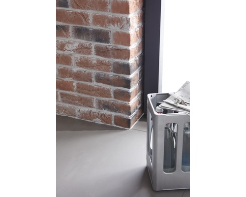 Riemchen Ecke Klimex Milano Loft 21 Stück im Pack Wand mit Backsteinverblendern und Getränkekasten