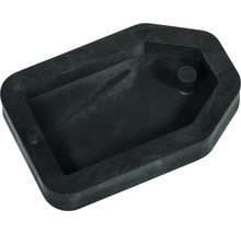 Schwarze Auffangwanne aus Kunststoff