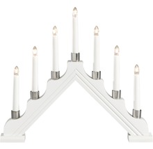 Weihnachtsleuchter mit sieben Lampen aus Holz
