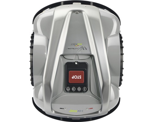 Aufsicht auf einen Mähroboter