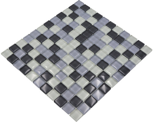 Mosaikfliese aus Glas mit quadratischen Elementen