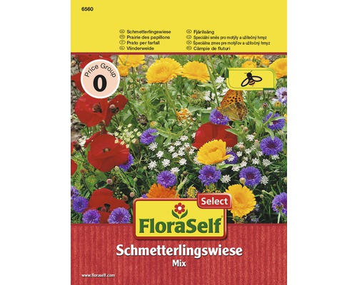 Blumenwiesensamen FloraSelf Select ‘Schmetterlingswiese‘ 8 m²