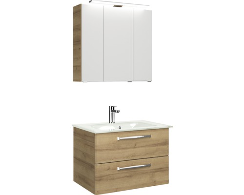 Waschtisch mit Unterschrank und Spiegelschrank für das Badezimmer