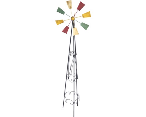 Dekorative Windmühle aus Metall für den Garten
