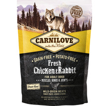 Carnilove Hundetrockenfutter mit Huhn und Kaninchen für ausgewachsene Hunde, getreidefrei