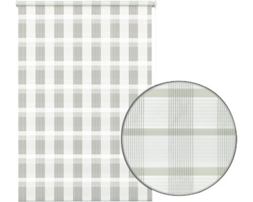 Rollo mit Karomuster für Fenster