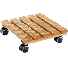 Pflanzenroller aus Holz mit Rollen