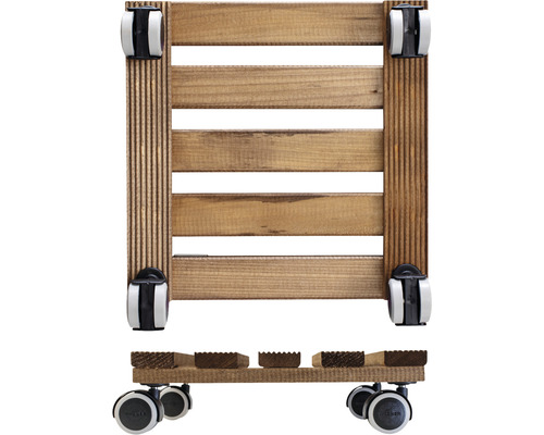Holzpflanzenroller mit Rollen