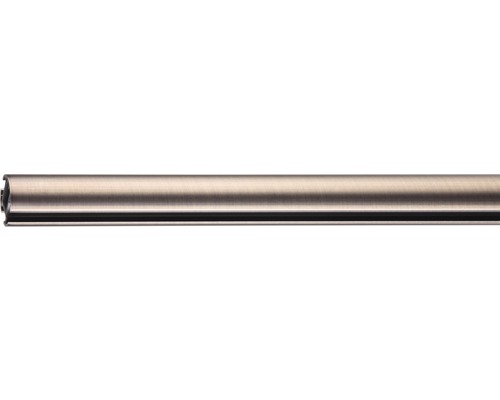 Gardinenstange mit Innenlauf II Gent edelstahl-optik 200 cm Ø 25 mm Gardinenstange aus Metall