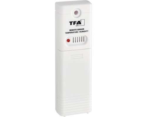TFA Logo, Temperatur und Luftfeuchtigkeitssensor