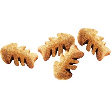 Vier Futterstücke in Fischform