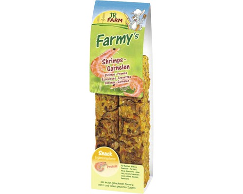 Nagerfutter JR Farm Farmy's Shrimps-Garnelen 120 g JR Farm Farmy''s Shrimp Snacks für Nager