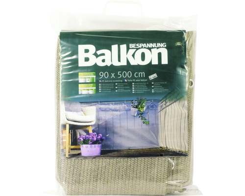 Verpackte Balkonbespannung aus Polyethylen, 90 mal 500 Zentimeter