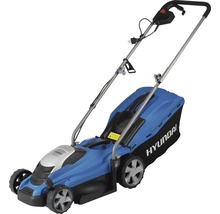 Elektrorasenmäher in Blau und Schwarz