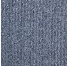 Nahaufnahme eines blauen Teppichbodens.