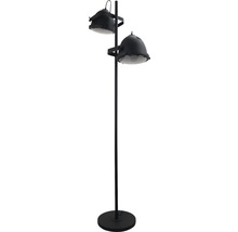 Schwarze Stehlampe mit zwei Strahlern zur Innenbeleuchtung