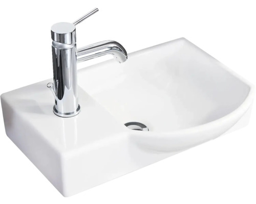 FACKELMANN Möbel-Handwaschbecken A-Vero rechts 45 cm weiß