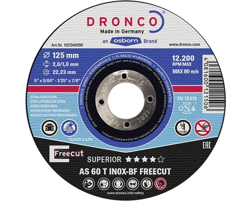 Trennscheibe Dronco Special Freecut Inox Ø 115x2/1 mm