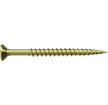 JD Plus Universalschraube Spanplattenschraube Senkkopf m. I-Stern 4,5x40 mm galv.verzinkt gelb chromatiert, 200 Stück-thumb-2 JD Plus Universalschraube Spanplattenschraube Senkkopf m. I-Stern 4,5x40 mm galv.verzinkt gelb chromatiert, 200 Stück-thumb-2
