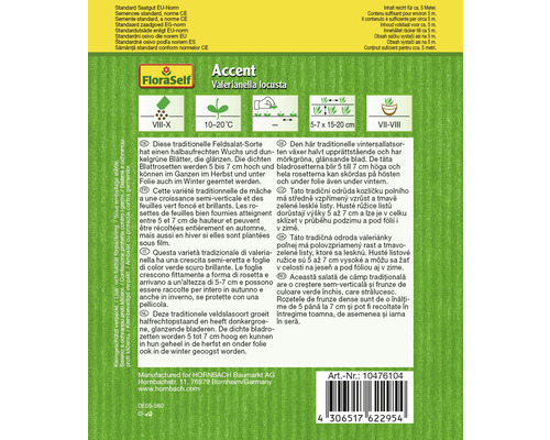 Samenpackung für Feldsalat Accent