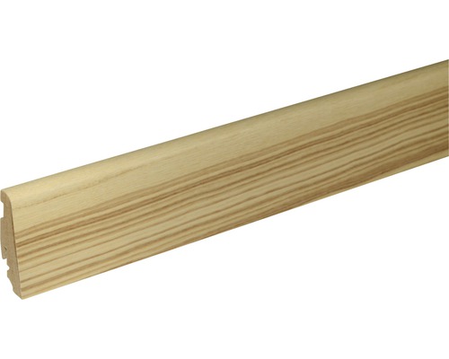SKANDOR Sockelleiste Esche braunkern SU60L 19 x 58 x 2400 mm Sockelleiste aus Holz