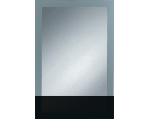 Siebdruckspiegel Toba 60x90 cm silberfarben