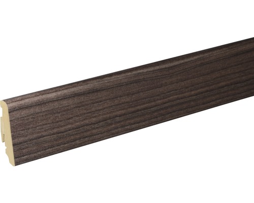 SKANDOR Sockelleiste Bolivian Moradillo FU60L 19 x 58 x 2400 mm Sockelleiste mit Holzdekor