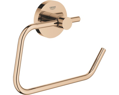 Toilettenpapierhalter GROHE Essentials ohne Deckel warm sunset poliert 40689DA1 Grohe Handtuchring zur Wandmontage