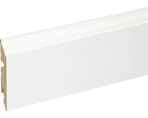 SKANDOR Sockelleiste weiß streichbar FU82L 13 x 80 x 2400 mm