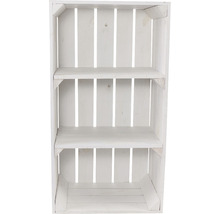 Weinkistenregal aus Holz mit drei Fächern