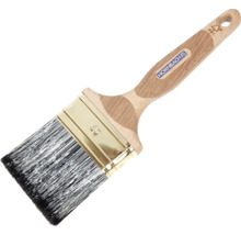 Flachpinsel mit Holzgriff und Hornbach Logo