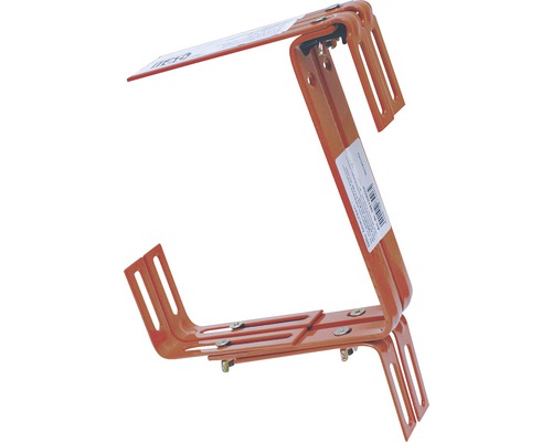 Blumenkastenhalter geli Typ C 3-fach verstellbar für Geländer terracotta Dachziegel-Montagehalterung aus Metall